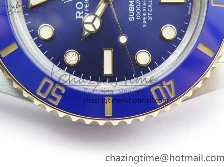 YG SS Maker LB Dial 126613 41mm Blue SS Bracelet Edition YG Best BP on Submariner 0108